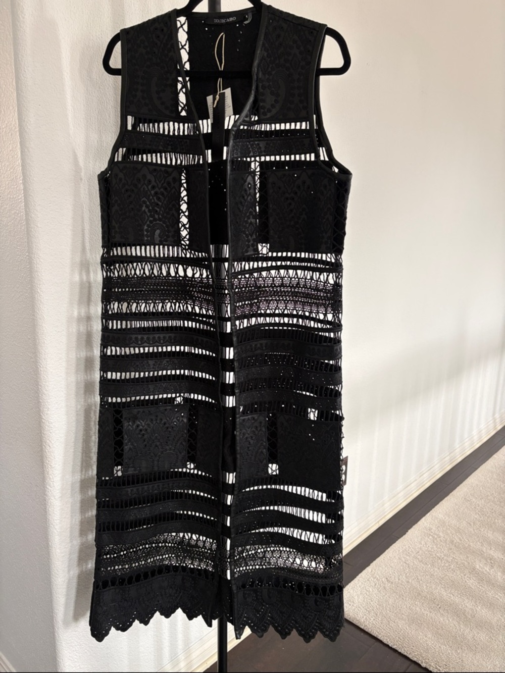 Dolce Cabo Long Vegan Vest NWT Size L